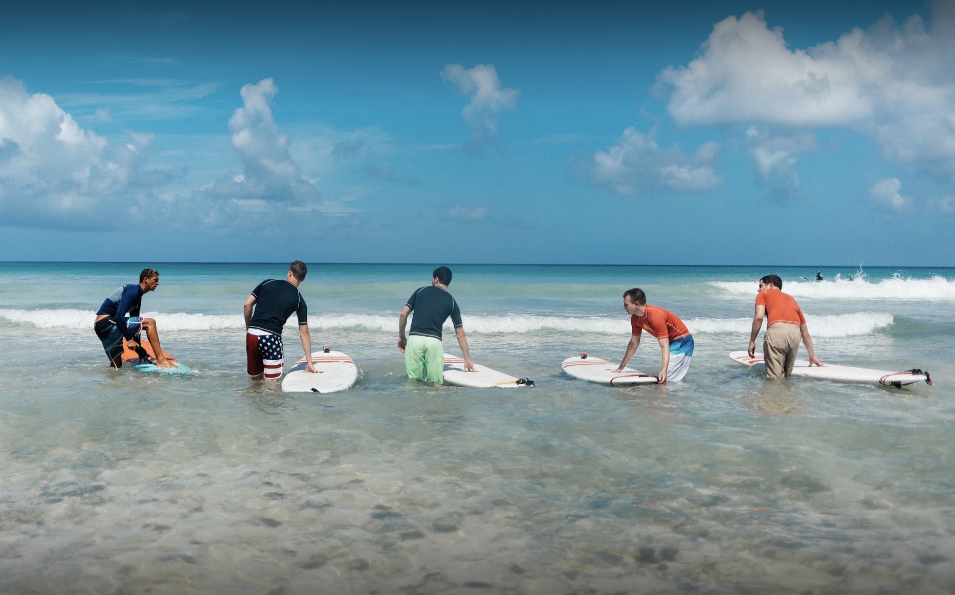 surfing class in barbados