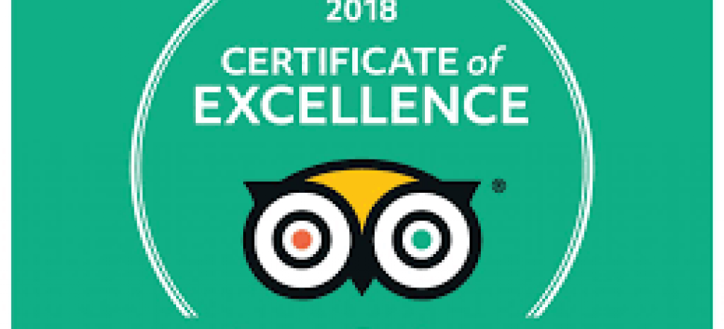 TripAdvisor Certificate Of Excellence 2018 Ride the Tide Barbados