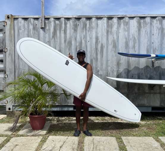NSP Sleep Walker 98 Ride the Tide Barbados surfboard rental in Barbados